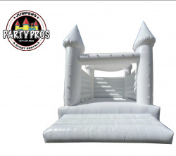 Deluxe White Bounce House